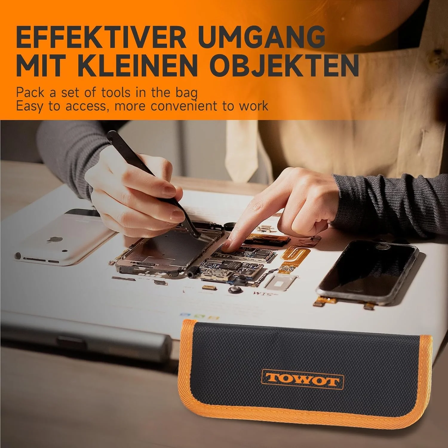 موچین TOWOT (نوک ظریف صاف بلند (140 میلی متر)) موچین TOWOT (نوک ظریف صاف بلند (140 میلی متر))