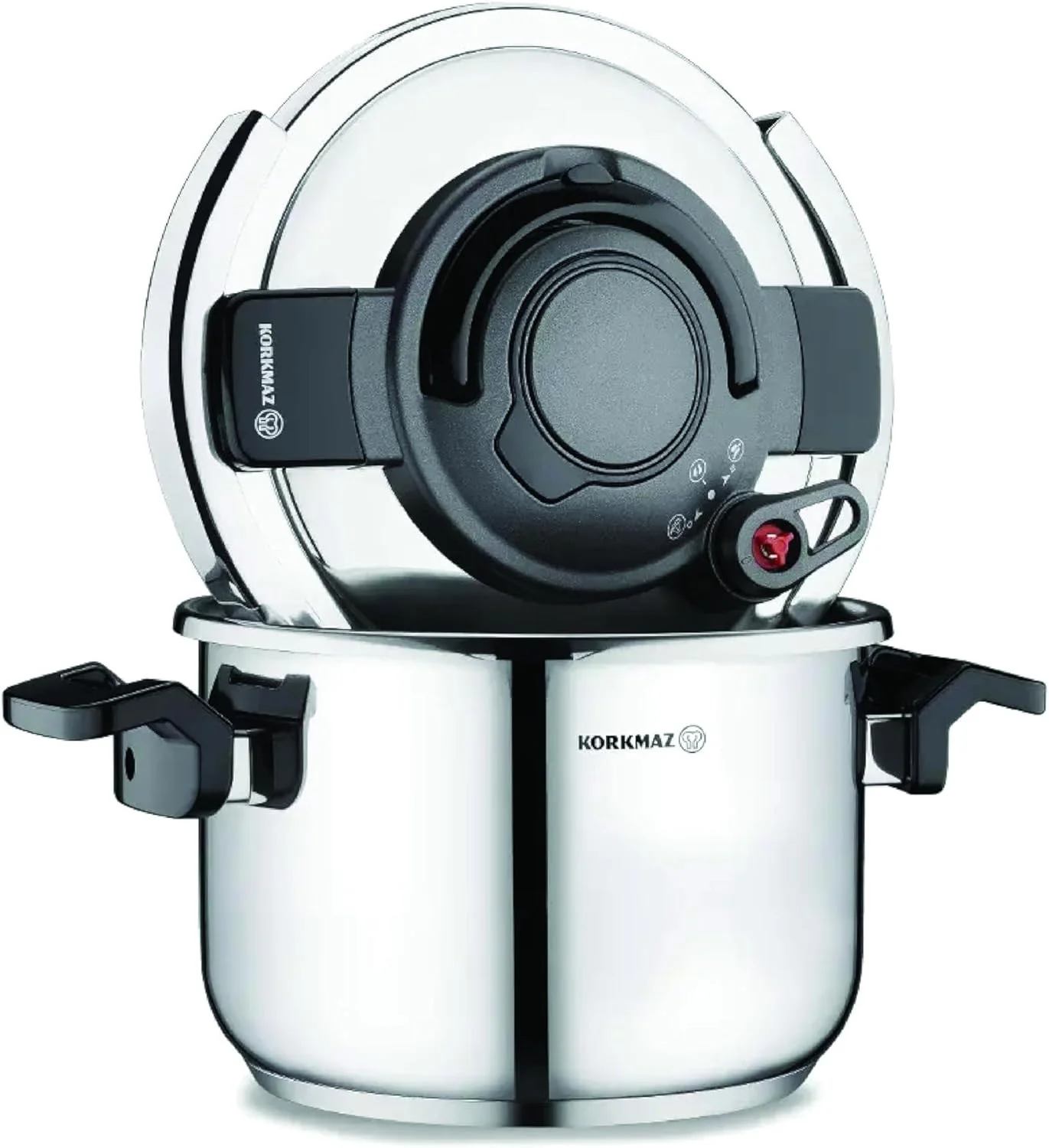 Korkmaz Alessa Pressure Cooker 5 Liters | Turkish pressure cooker Stainless Steel |KA173