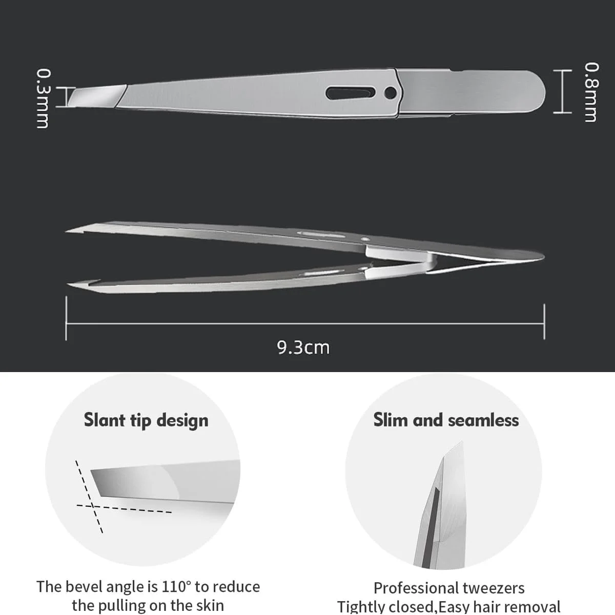 موچین ابرو استی یانگ 2 عددی - موچین صورت و مو برای زنان و مردان، موچین موی کج فولاد ضد زنگ موچین ابرو استی یانگ 2 عددی - موچین صورت و مو برای زنان و مردان، موچین موی کج فولاد ضد زنگ