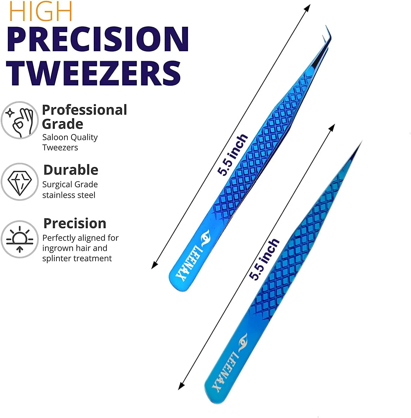 موچین اکستنشن مژه لینکس، نوک فیبری (ضد لغزش)، 2 عددی، موچین والیوم مستقیم و 45 درجه، استیل ضد زنگ ژاپنی (آبی) موچین اکستنشن مژه لینکس، نوک فیبری (ضد لغزش)، 2 عددی، موچین والیوم مستقیم و 45 درجه، استیل ضد زنگ ژاپنی (آبی)