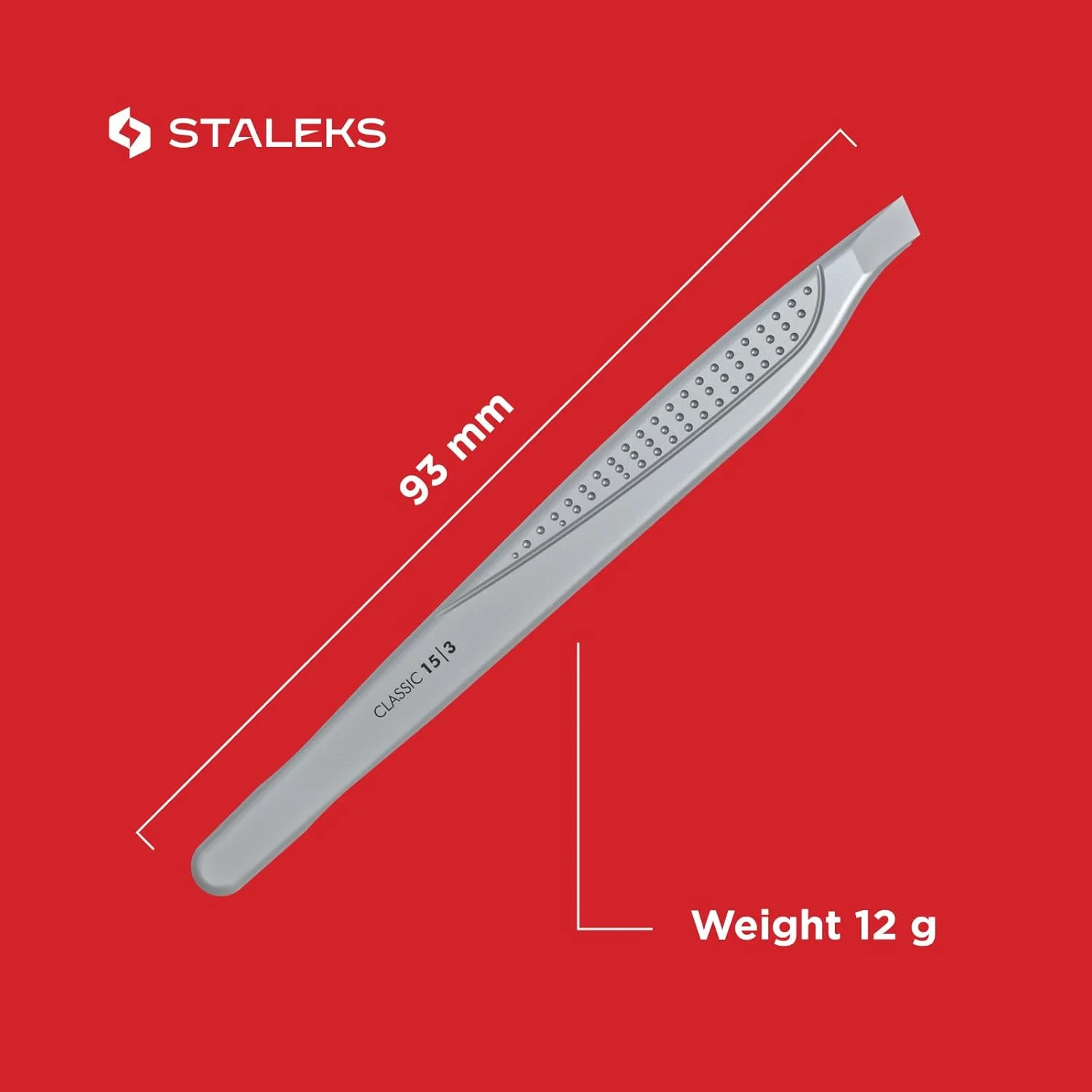 موچین ابرو استالکس مدل CLASSIC 15 TYPE 3 (سر پهن اریب) موچین ابرو استالکس مدل CLASSIC 15 TYPE 3 (سر پهن اریب)