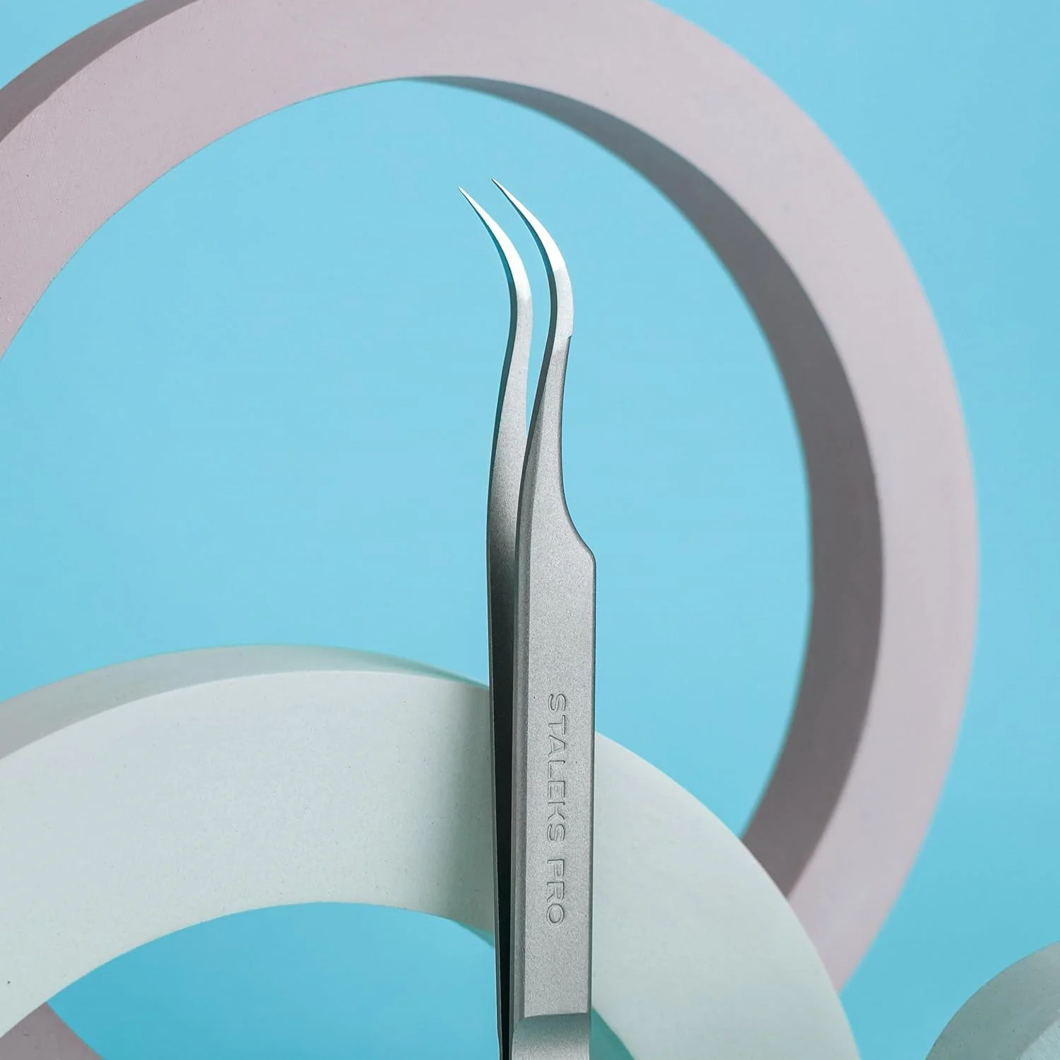 موچین حرفه ای خمیده استالکس پرو برای اکستنشن مژه، مدل سازی حجم، فولاد ضد زنگ Expert 41/1 موچین حرفه ای خمیده استالکس پرو برای اکستنشن مژه، مدل سازی حجم، فولاد ضد زنگ Expert 41/1