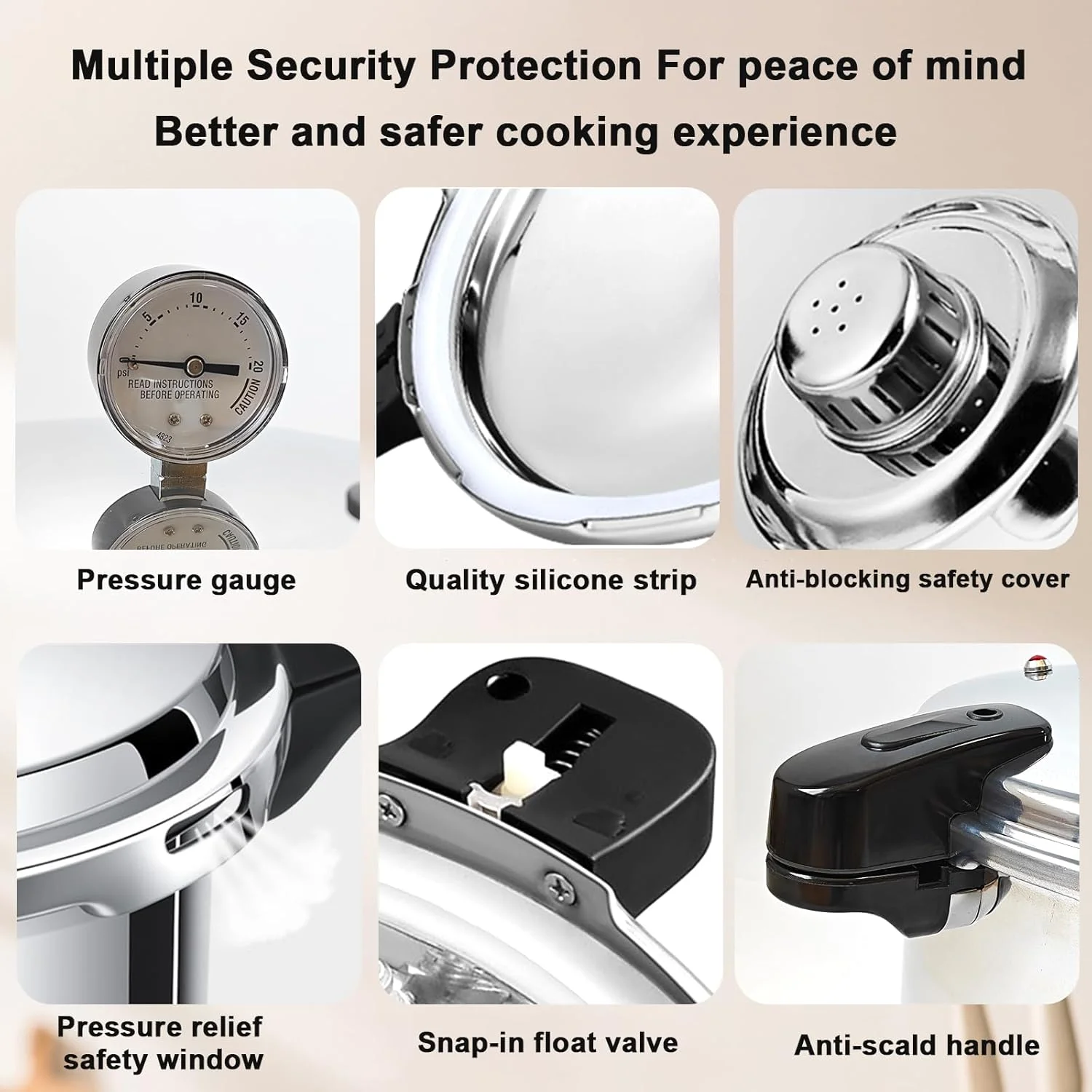 دیگ زودپز و کنسرو ساز ۲۴ کوارت KILOGORGE با گیج، ۱۴.۵PSI، دیگ های زودپز آلومینیومی با ظرفیت بالا سازگار با اجاق گاز و اجاق های القایی دیگ زودپز و کنسرو ساز ۲۴ کوارت KILOGORGE با گیج، ۱۴.۵PSI، دیگ های زودپز آلومینیومی با ظرفیت بالا سازگار با اجاق گاز و اجاق های القایی