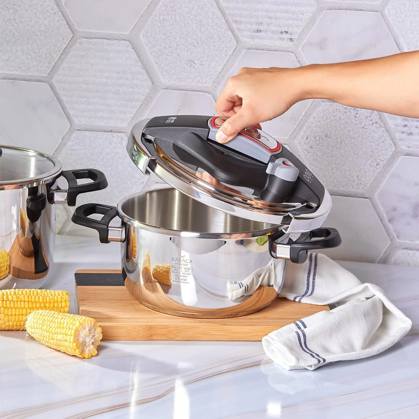 ست زودپز کاراجا پرفکت قرمز 4+6 لیتری