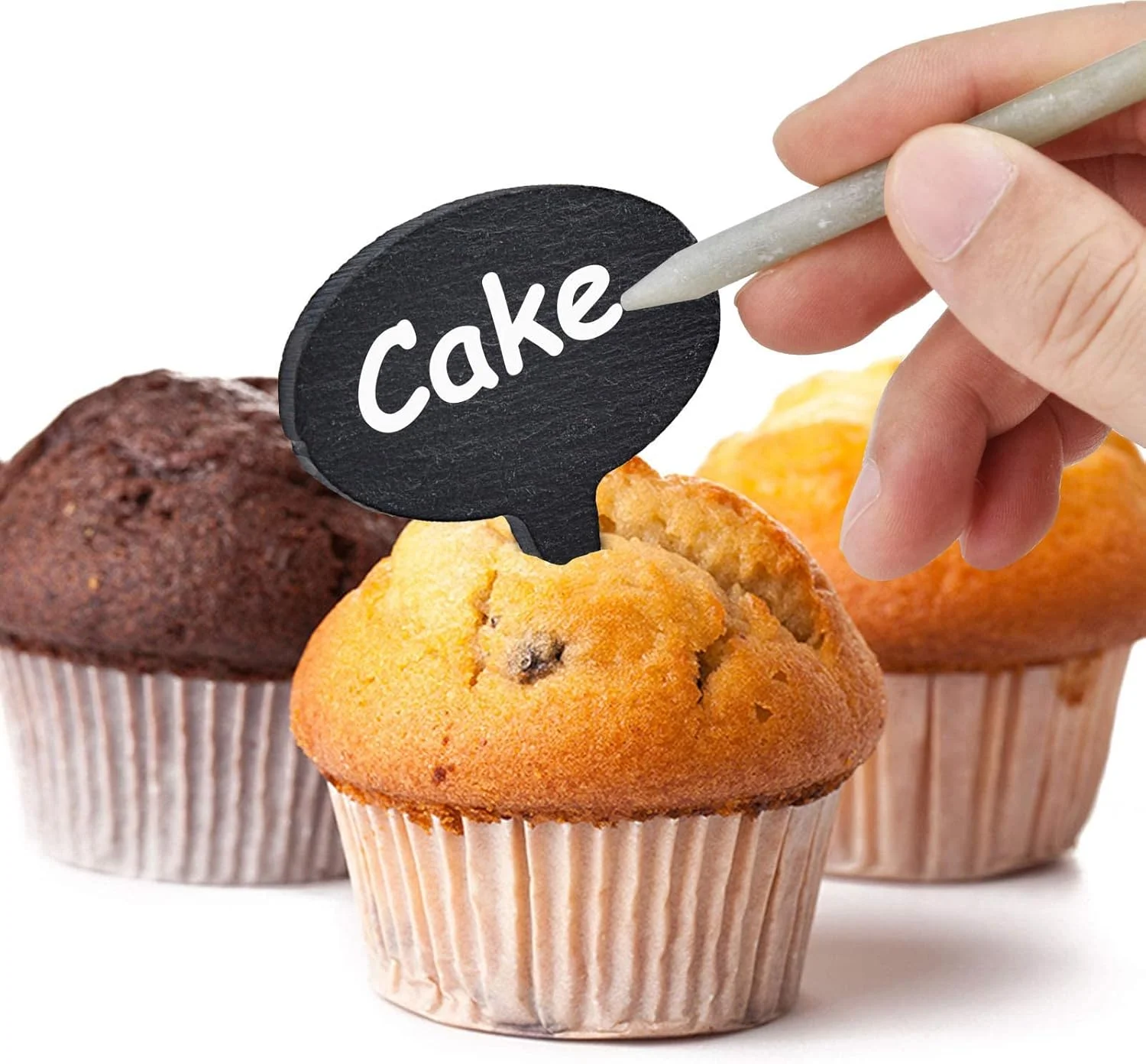 نشانگر پنیر برای تخته سرو، برچسب بوفه، برچسب پنیر، نشانه‌های تخته سیاه، تاپر کیک فنجانی برای غذا، شام، عروسی، جشن تولد، لوازم جانبی تخته سرو (1 مجموعه 18 عددی)