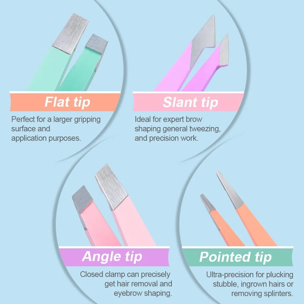 موچین زنانه TsMADDTs برای موهای صورت - ست موچین دقیق با کیف مسافرتی - استیل ضد زنگ با قیچی و آینه موچین زنانه TsMADDTs برای موهای صورت - ست موچین دقیق با کیف مسافرتی - استیل ضد زنگ با قیچی و آینه