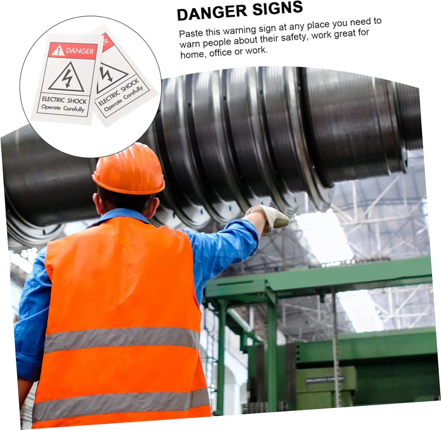 برچسب های دایره ای علائم هشدار دهنده ماشین آلات 6 عددی، برچسب های چسبی، برچسب لوگو، برچسب های ایمنی، برچسب احتیاط، برچسب های هشدار دهنده کاغذی مصنوعی PP، برچسب های مکانیکی گرد