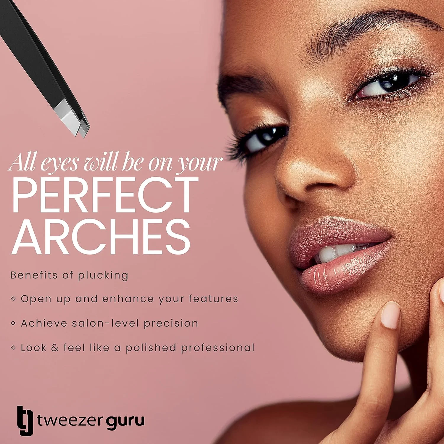 موچین ابرو Tweezer Guru - یک عدد موچین ابرو نوک مورب حرفه ای استیل ضد زنگ برای زنان و مردان - دقت عالی در برداشتن موهای ابرو، صورت و موهای زیر پوستی (صورتی کلاسیک) موچین ابرو Tweezer Guru - یک عدد موچین ابرو نوک مورب حرفه ای استیل ضد زنگ برای زنان و مردان - دقت عالی در برداشتن موهای ابرو، صورت و موهای زیر پوستی (صورتی کلاسیک)