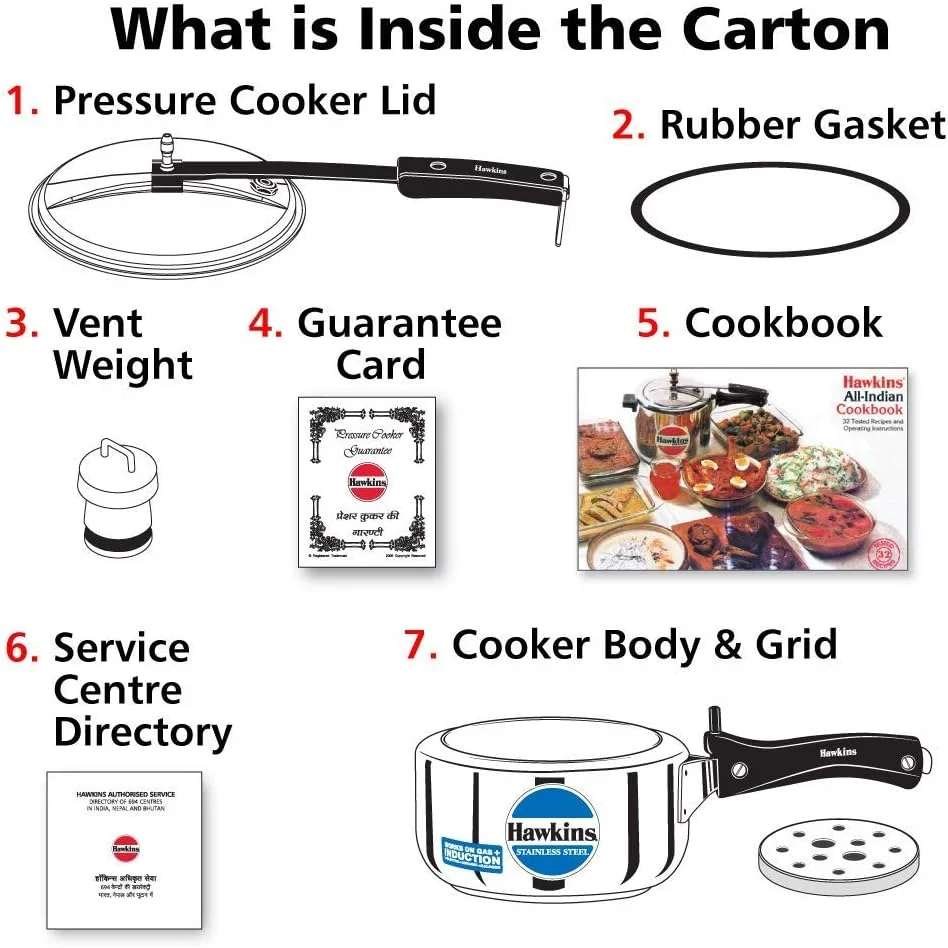 زودپز استیل هاوکینز 1.5 و 3 لیتری (بلند)، ست 2 عددی