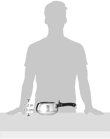 زودپز استیل هاوکینز مدل Contura با درب داخلی، سازگار با اجاق القایی، 2 لیتر، نقره ای (SSC20)