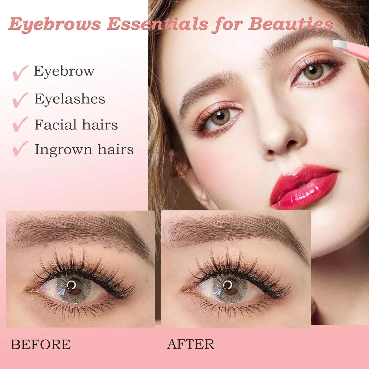 ست موچین برای اصلاح صورت و برداشتن موهای زائد بانوان، ست 8 عددی موچین ابرو دقیق با نوک های اریب و تیز، مناسب برای برداشتن موهای زیر پوستی آقایان (صورتی) ست موچین برای اصلاح صورت و برداشتن موهای زائد بانوان، ست 8 عددی موچین ابرو دقیق با نوک های اریب و تیز، مناسب برای برداشتن موهای زیر پوستی آقایان (صورتی)