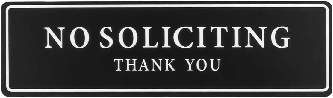 تابلو هشدار دهنده "عدم تماس تلفنی ناخواسته" Ieron، برچسب امنیتی اکریلیک، مناسب برای درب، پنجره و دیوار دفاتر