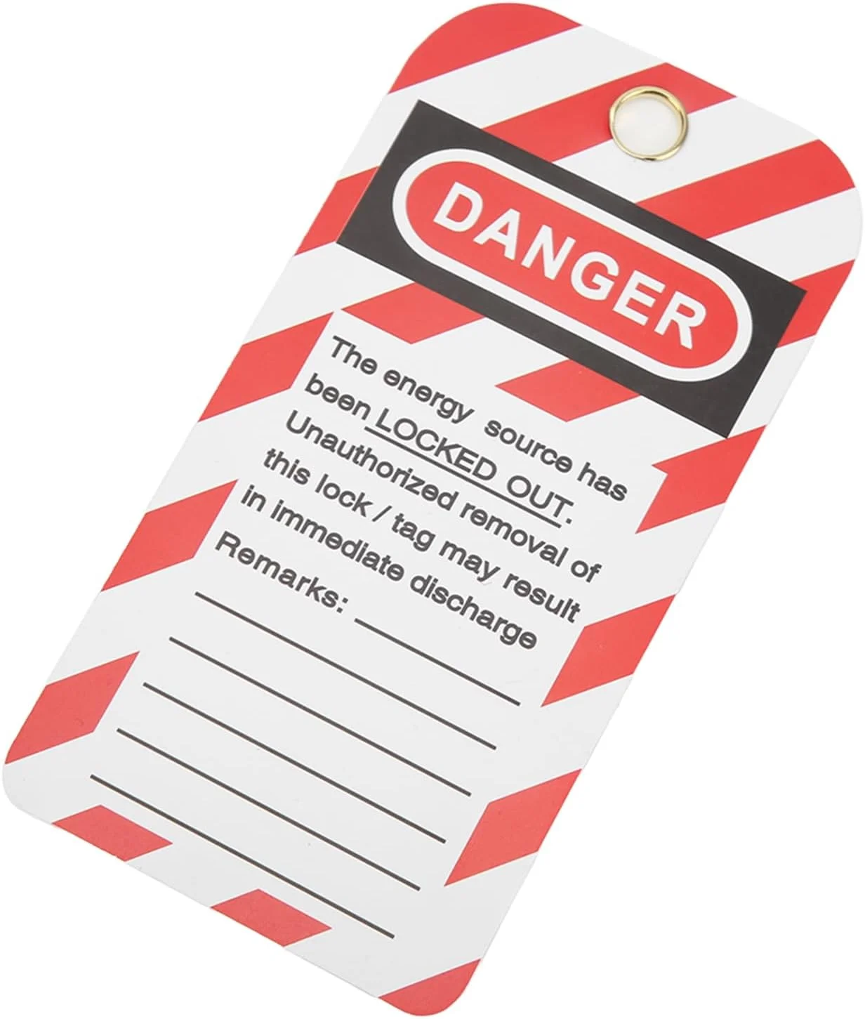 برچسب ایمنی قابل بازنویسی Haofy برای صنایع شیمیایی، 30 عدد برچسب قابل استفاده مجدد، مناسب برای تاسیسات، جنس فلز + PVC