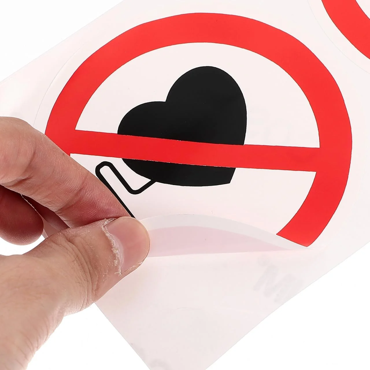 برچسب های هشدار دهنده GLEAVI، شامل 3 عدد برچسب ایمنی با مضمون "عدم استفاده از ضربان ساز". این برچسب ها برای احتیاط و هشدار در مورد استفاده از ضربان ساز طراحی شده اند و به صورت دایره ای شکل هستند.