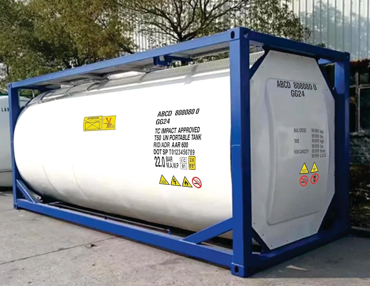 No Forklifting Pictogram – ISO Tank/Container Caution & Prohibtion Pictograms Labels | Premium Material Self Adhesive Laminated Vinyl Decals Sticker | Waterproof & UV Resistant | 25x30 CM | Pack of 2