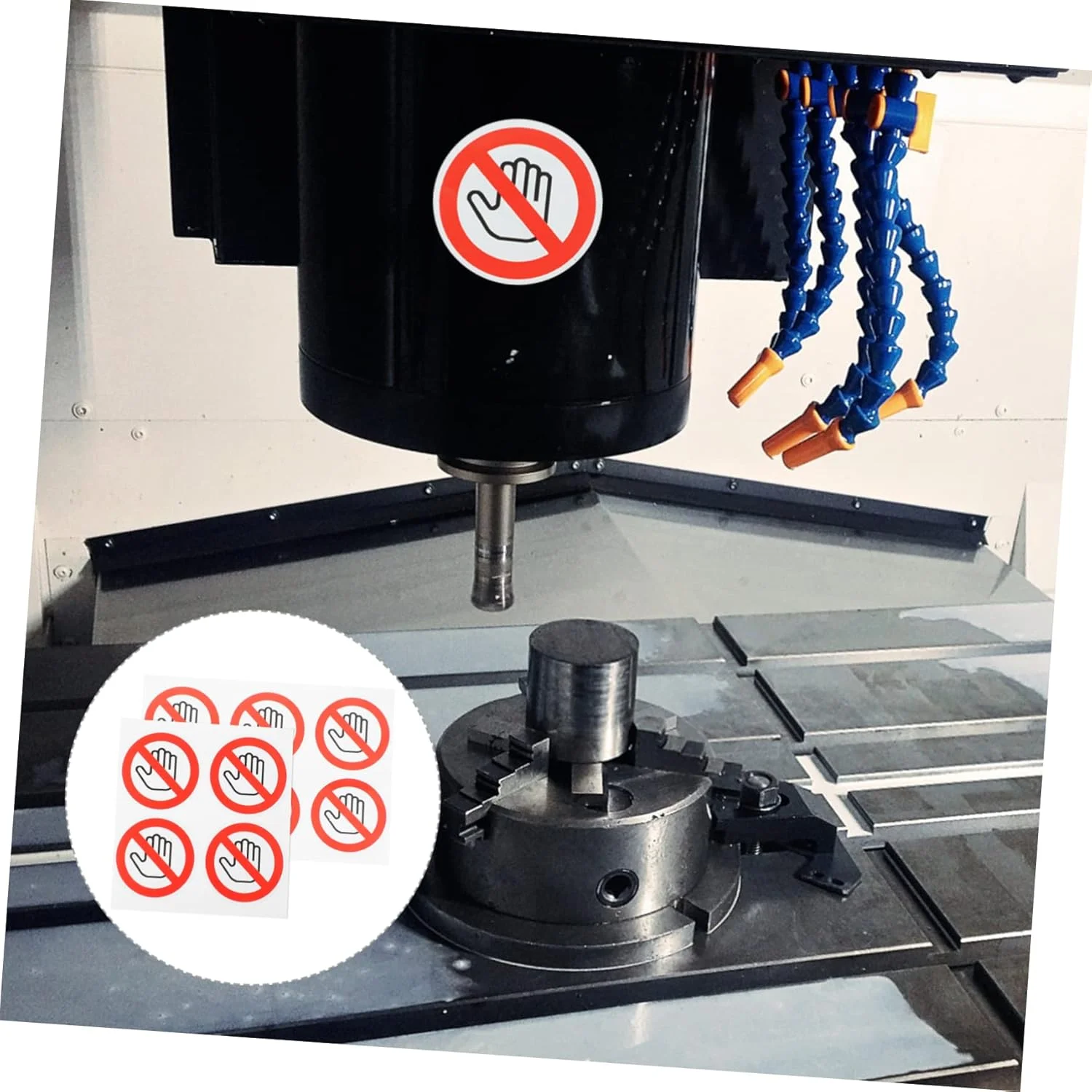 10 عدد برچسب ایمنی، برچسب های گرد Fjbiden برای خودرو، برچسب های هشدار دهنده، برچسب های احتیاطی ماشین ایمنی، علامت هشدار عدم استفاده از دست، برچسب عدم لمس