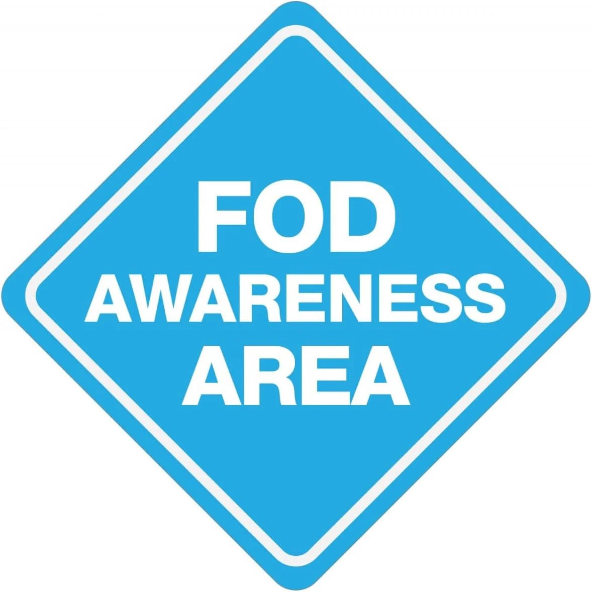 علامت کف محوطه آگاهی از FOD نوع B - سایز 28" x 28" - دائمی