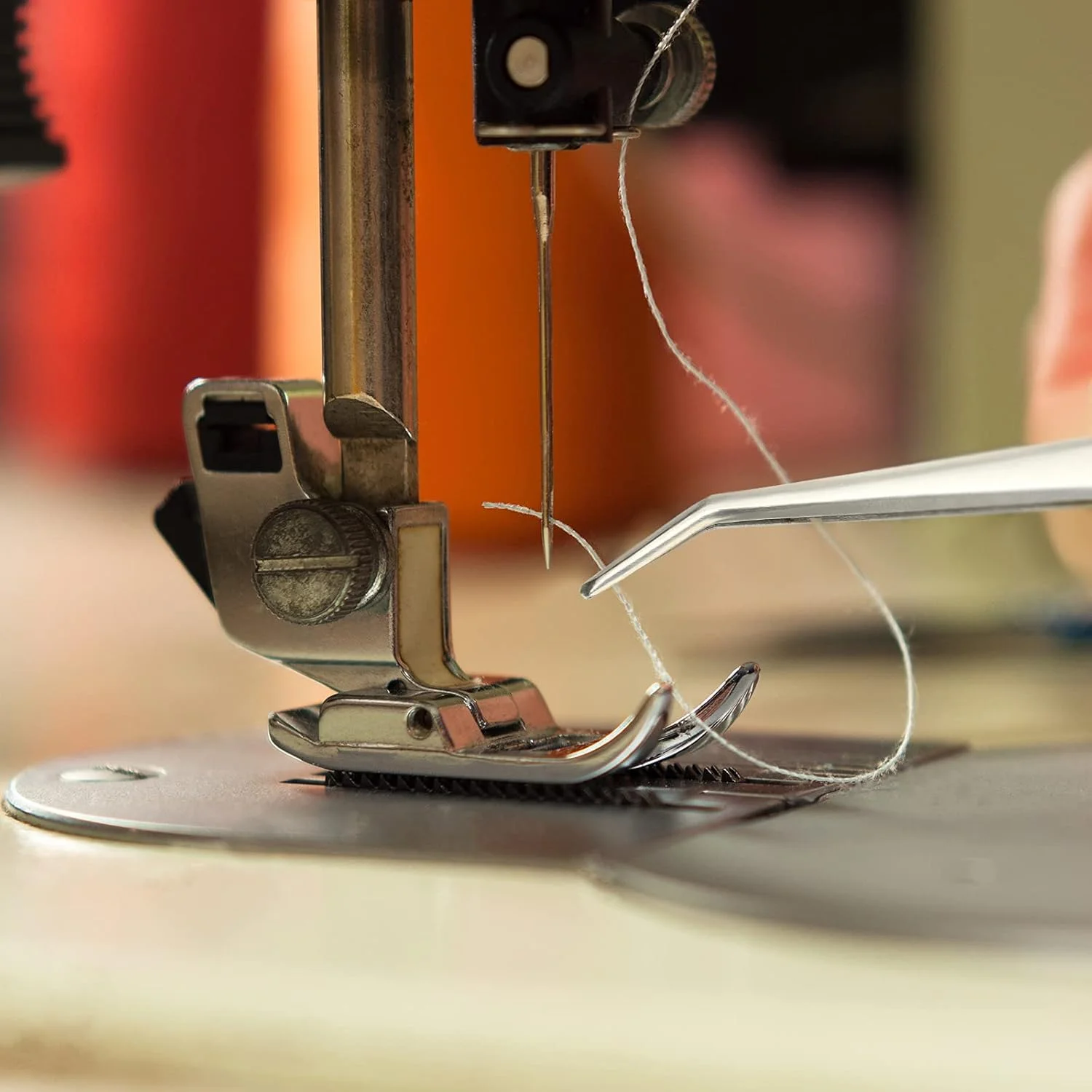 موچین استیل ضد زنگ با نوک منحنی دندانه دار، موچین چند منظوره، موچین چرخ خیاطی برای صنایع دستی، نقره ای (10 عدد) موچین استیل ضد زنگ با نوک منحنی دندانه دار، موچین چند منظوره، موچین چرخ خیاطی برای صنایع دستی، نقره ای (10 عدد)