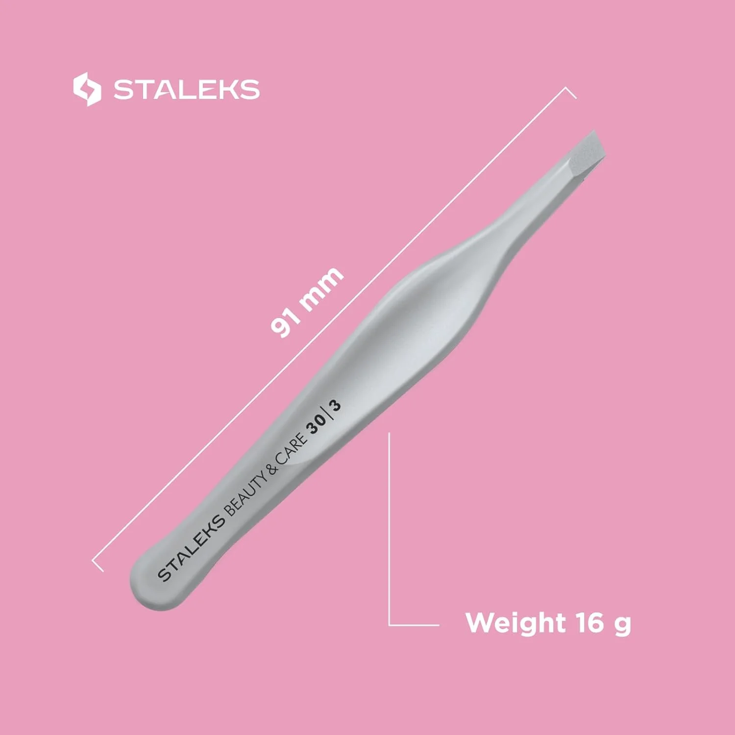 موچین ابرو استالکس BEAUTY & CARE 30 TYPE 3 (سر پهن مورب)