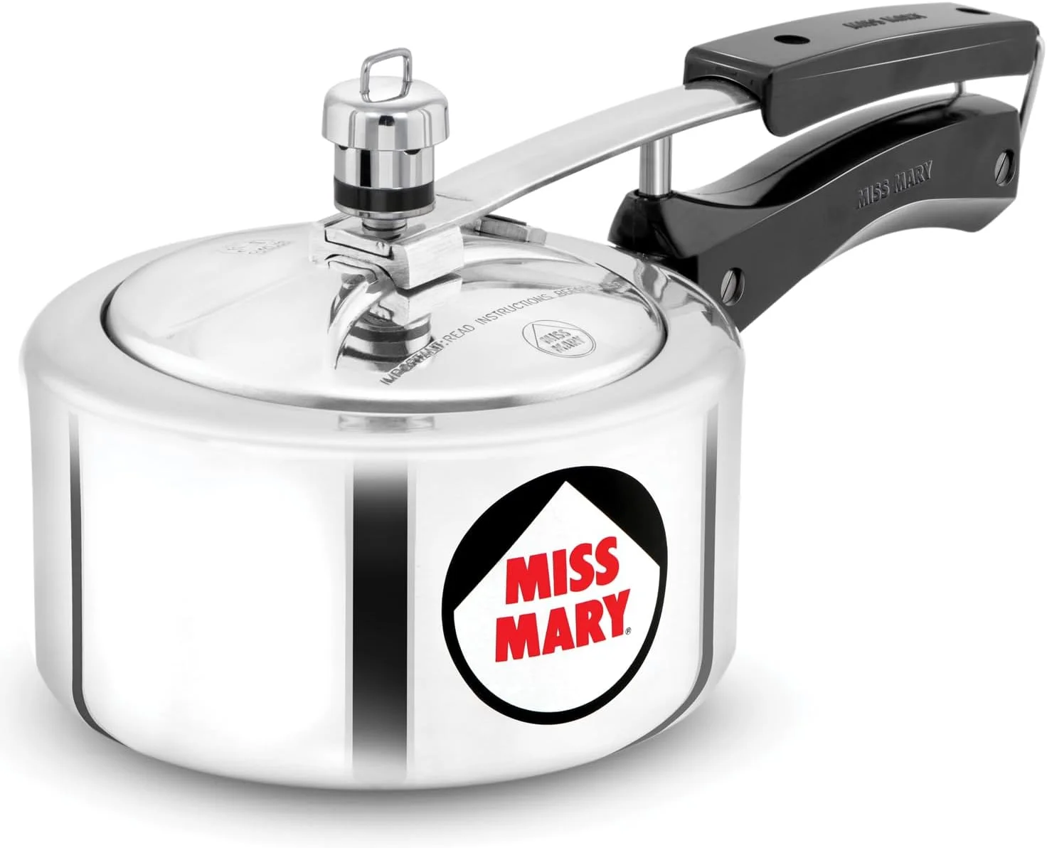 زودپز آلومینیومی هاوکینز مدل Miss Mary با ظرفیت ۱.۵ لیتر، زودپز درب داخلی کوچک، نقره ای (MM15)