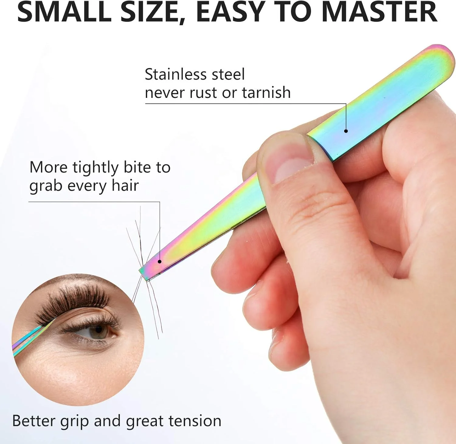 ست 6 عددی موچین ابرو زنانه به همراه قیچی منحنی، برس مژه، ابزار حذف موهای ابرو از جنس استیل ضد زنگ، ابزار زیبایی روزانه برای برداشتن موهای صورت دخترانه به همراه کیف چرمی (رنگ رنگین کمانی) ست 6 عددی موچین ابرو زنانه به همراه قیچی منحنی، برس مژه، ابزار حذف موهای ابرو از جنس استیل ضد زنگ، ابزار زیبایی روزانه برای برداشتن موهای صورت دخترانه به همراه کیف چرمی (رنگ رنگین کمانی)