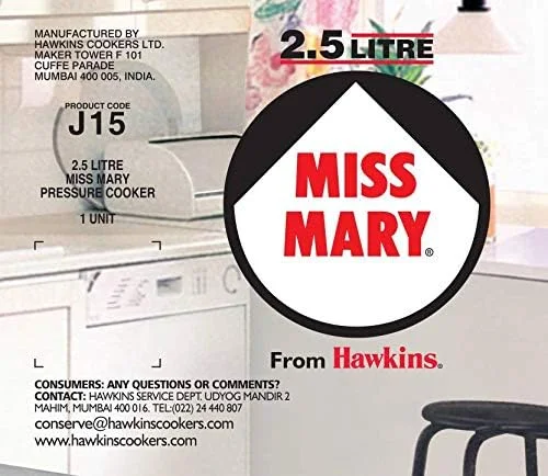 زودپز آلومینیومی هاوکینز مدل Miss Mary ظرفیت 2.5 لیتر
