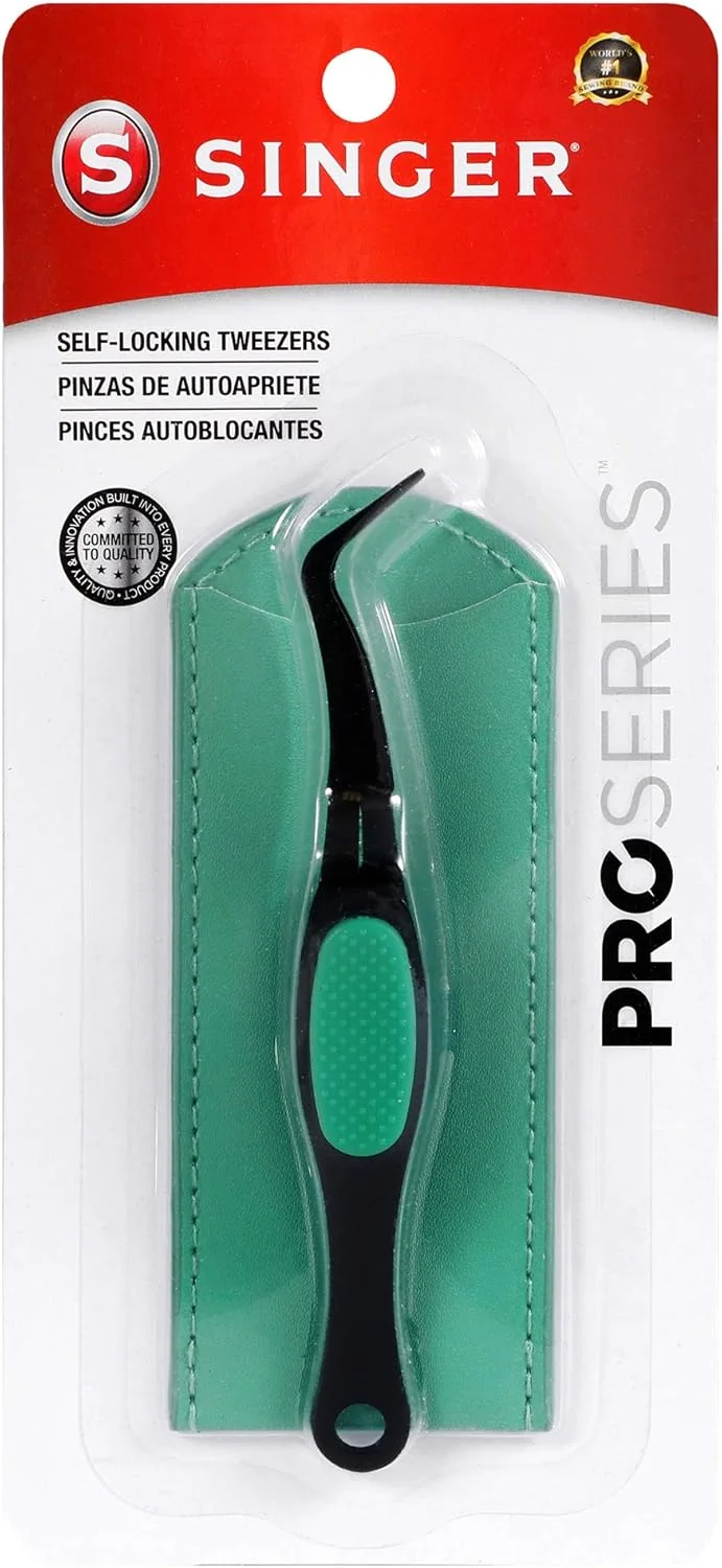 موچین خود قفل شونده سینگر ProSeries مدل 50024 به همراه محفظه نگهداری، فیروزه ای موچین خود قفل شونده سینگر ProSeries مدل 50024 به همراه محفظه نگهداری، فیروزه ای