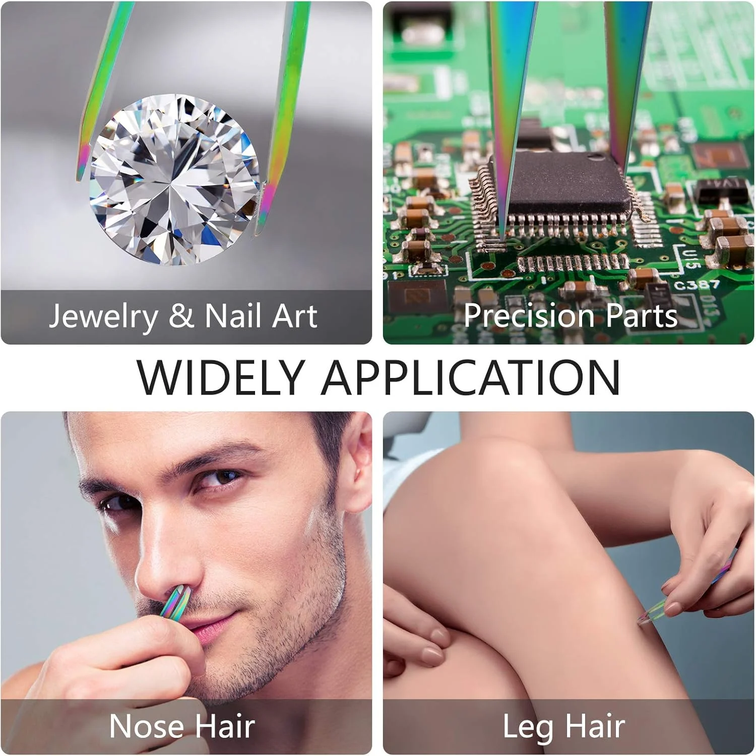 ست 6 عددی موچین ابرو زنانه به همراه قیچی منحنی، برس مژه، ابزار حذف موهای ابرو از جنس استیل ضد زنگ، ابزار زیبایی روزانه برای برداشتن موهای صورت دخترانه به همراه کیف چرمی (رنگ رنگین کمانی) ست 6 عددی موچین ابرو زنانه به همراه قیچی منحنی، برس مژه، ابزار حذف موهای ابرو از جنس استیل ضد زنگ، ابزار زیبایی روزانه برای برداشتن موهای صورت دخترانه به همراه کیف چرمی (رنگ رنگین کمانی)