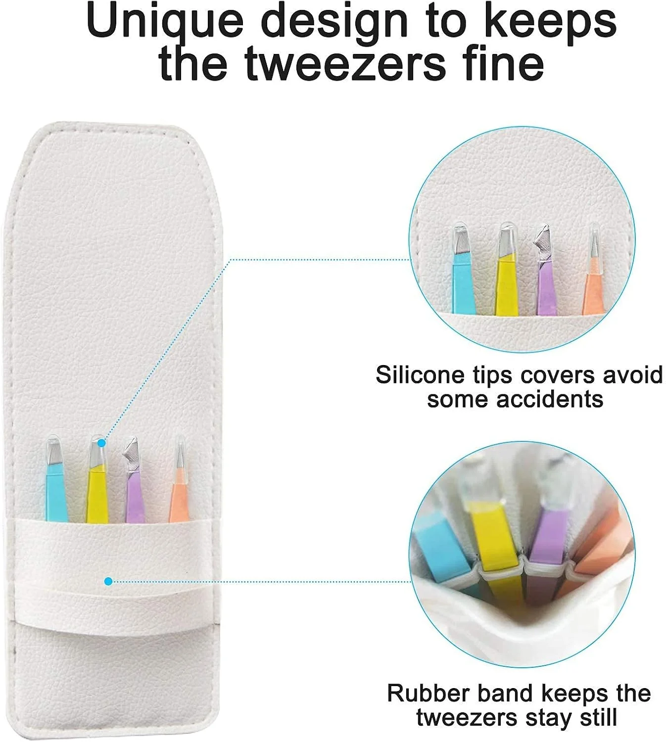 ست موچین استیل ضد زنگ حرفه ای SHZDMH، ست موچین ابرو دقیق برای از بین بردن موهای زیر پوستی، اکستنشن مژه، موچین های کندن با کیف چرمی برای هدیه بانوان ست موچین استیل ضد زنگ حرفه ای SHZDMH، ست موچین ابرو دقیق برای از بین بردن موهای زیر پوستی، اکستنشن مژه، موچین های کندن با کیف چرمی برای هدیه بانوان