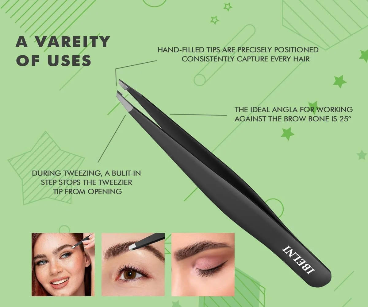 ست موچین IBELNI با جعبه آینه دار - موچین برای آقایان، موچین برای موهای صورت خانم ها، ست موچین برای موهای ظریف، کندن موهای زیرپوستی، کیت موچین مسافرتی با آینه (مشکی) ست موچین IBELNI با جعبه آینه دار - موچین برای آقایان، موچین برای موهای صورت خانم ها، ست موچین برای موهای ظریف، کندن موهای زیرپوستی، کیت موچین مسافرتی با آینه (مشکی)