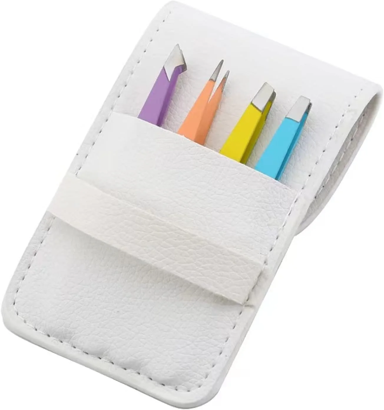 ست موچین استیل ضد زنگ حرفه ای SHZDMH، ست موچین ابرو دقیق برای از بین بردن موهای زیر پوستی، اکستنشن مژه، موچین های کندن با کیف چرمی برای هدیه بانوان ست موچین استیل ضد زنگ حرفه ای SHZDMH، ست موچین ابرو دقیق برای از بین بردن موهای زیر پوستی، اکستنشن مژه، موچین های کندن با کیف چرمی برای هدیه بانوان