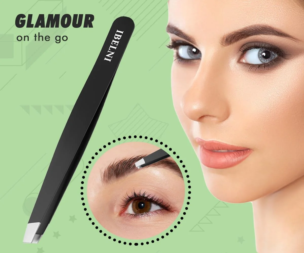 ست موچین IBELNI با جعبه آینه دار - موچین برای آقایان، موچین برای موهای صورت بانوان، ست موچین برای موهای ظریف، کندن موهای زیرپوستی، کیت موچین مسافرتی با آینه (مشکی) ست موچین IBELNI با جعبه آینه دار - موچین برای آقایان، موچین برای موهای صورت بانوان، ست موچین برای موهای ظریف، کندن موهای زیرپوستی، کیت موچین مسافرتی با آینه (مشکی)