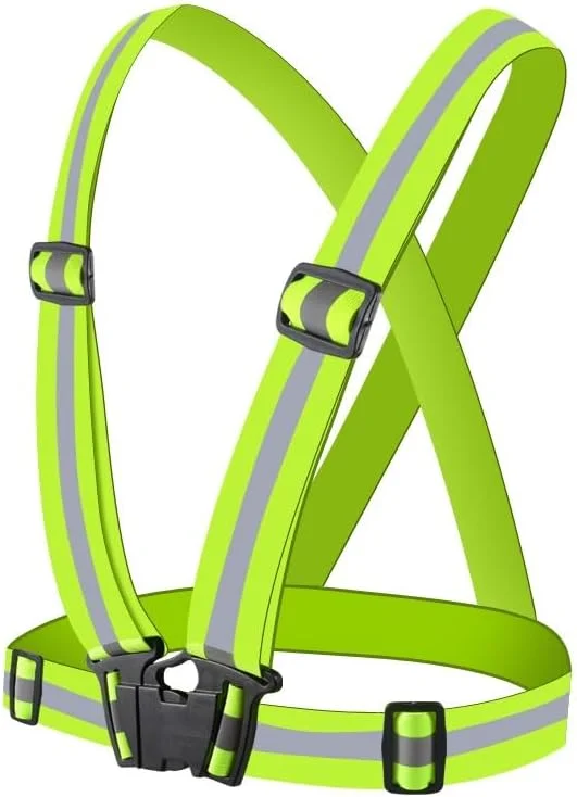 جلیقه بازتابنده قابل تنظیم ای استل برای ایمنی با دید بالا (سبز) جلیقه بازتابنده قابل تنظیم ای استل برای ایمنی با دید بالا (سبز)