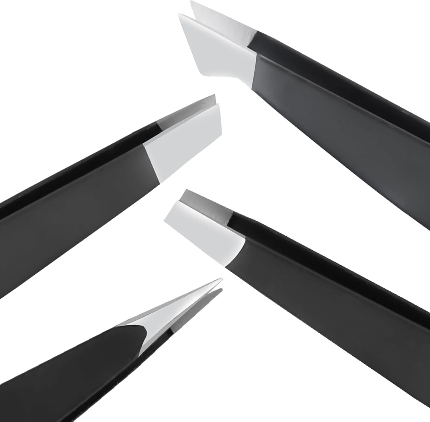 ست موچین استیل ضد زنگ دقیق برای مژه، موهای زیر پوستی و برداشتن اکستنشن مژه