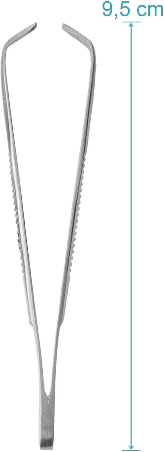 انبر کنه مِی - انبر کنه برای سگ و گربه - انبر کنه برای برداشتن کنه - نوک زاویه دار - فولاد ضد زنگ