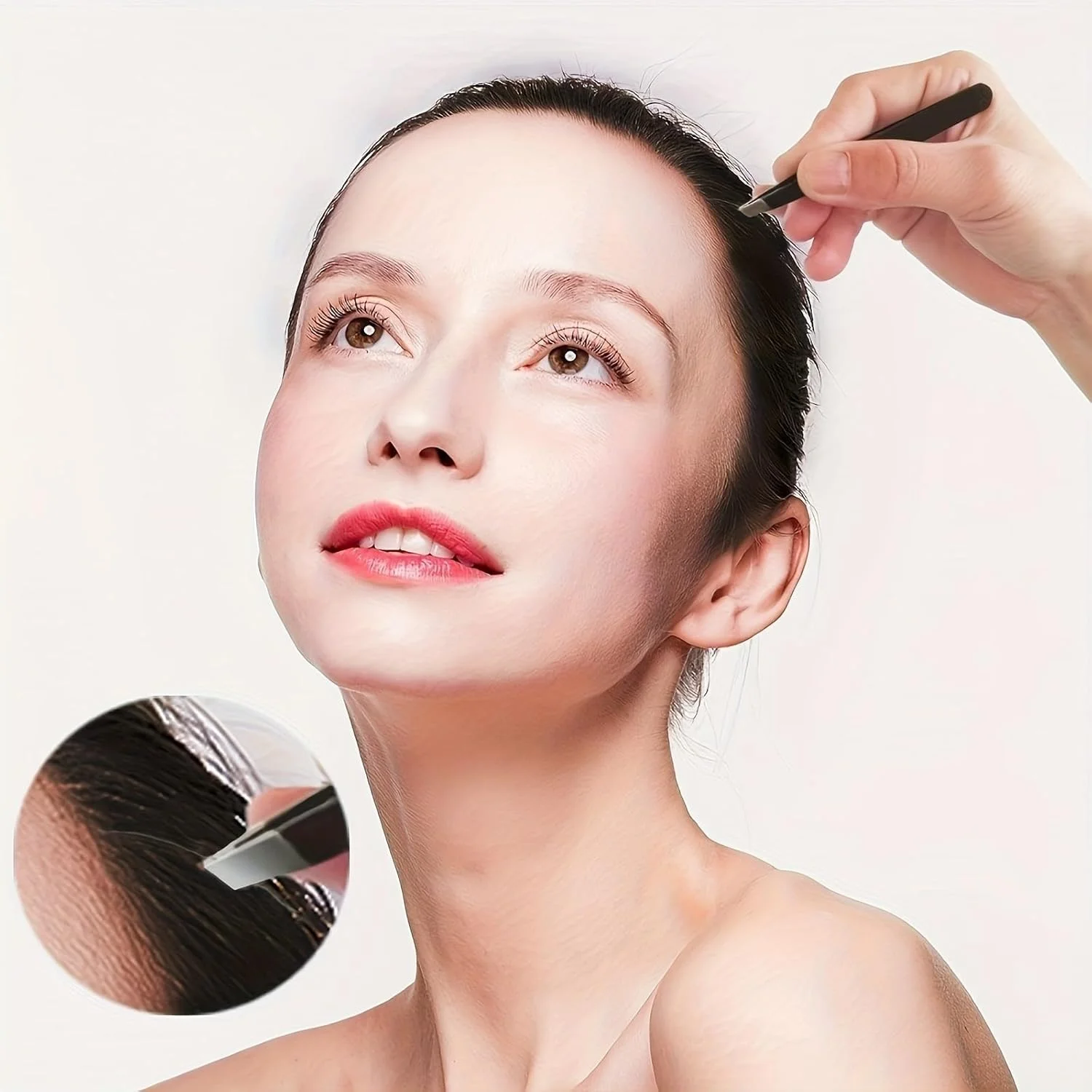 ست موچین استیل ضد زنگ دقیق برای مژه، موهای زیر پوستی و برداشتن اکستنشن مژه