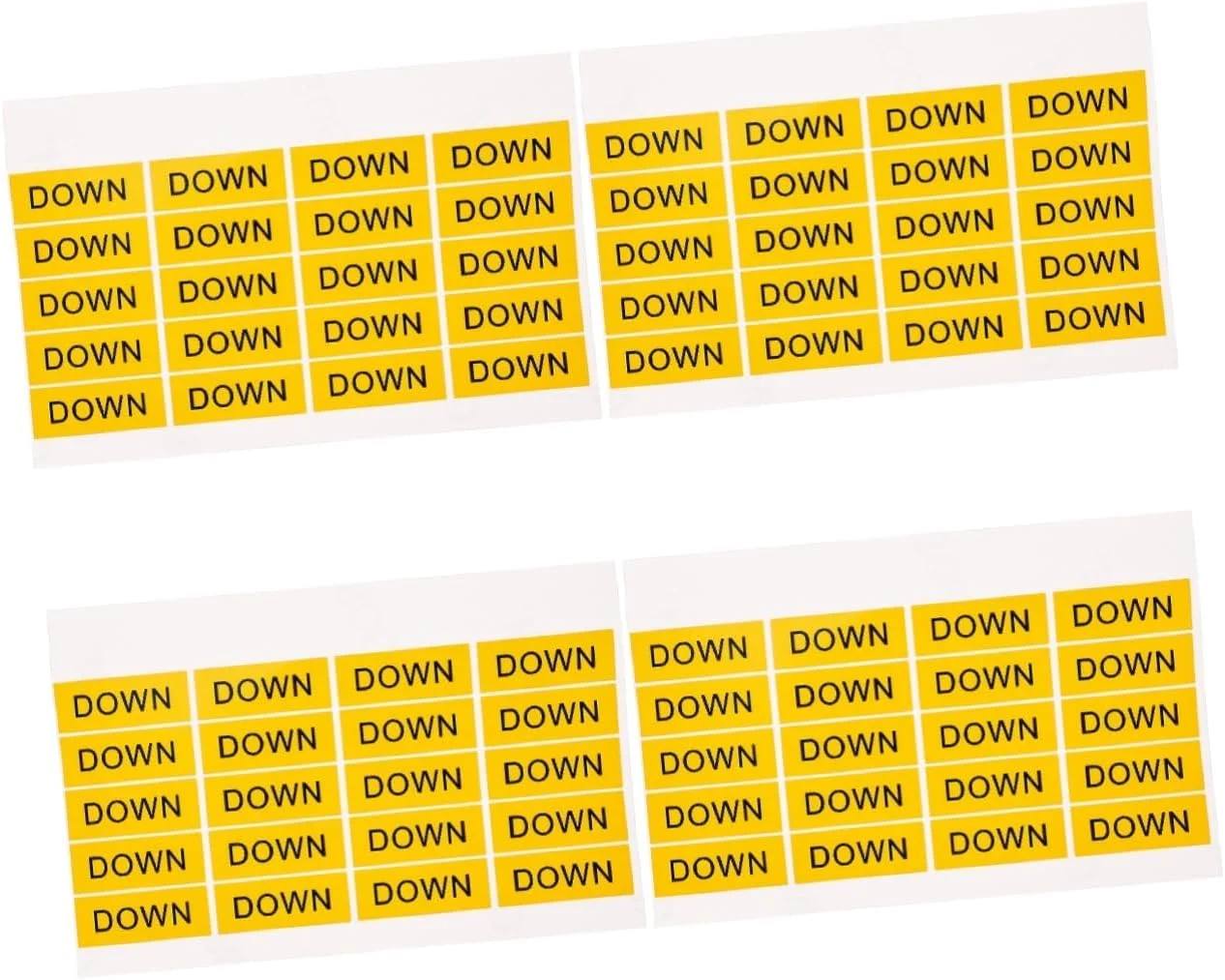 80 عدد برچسب دکمه کارخانه ای نام هتل برچسب پایین دستگاه برقی علامت احتیاط برچسب برگردان برچسب های خانگی محل عمومی تجهیزات زرد رنگ ایمنی برچسب های چسبی لوازم خانگی