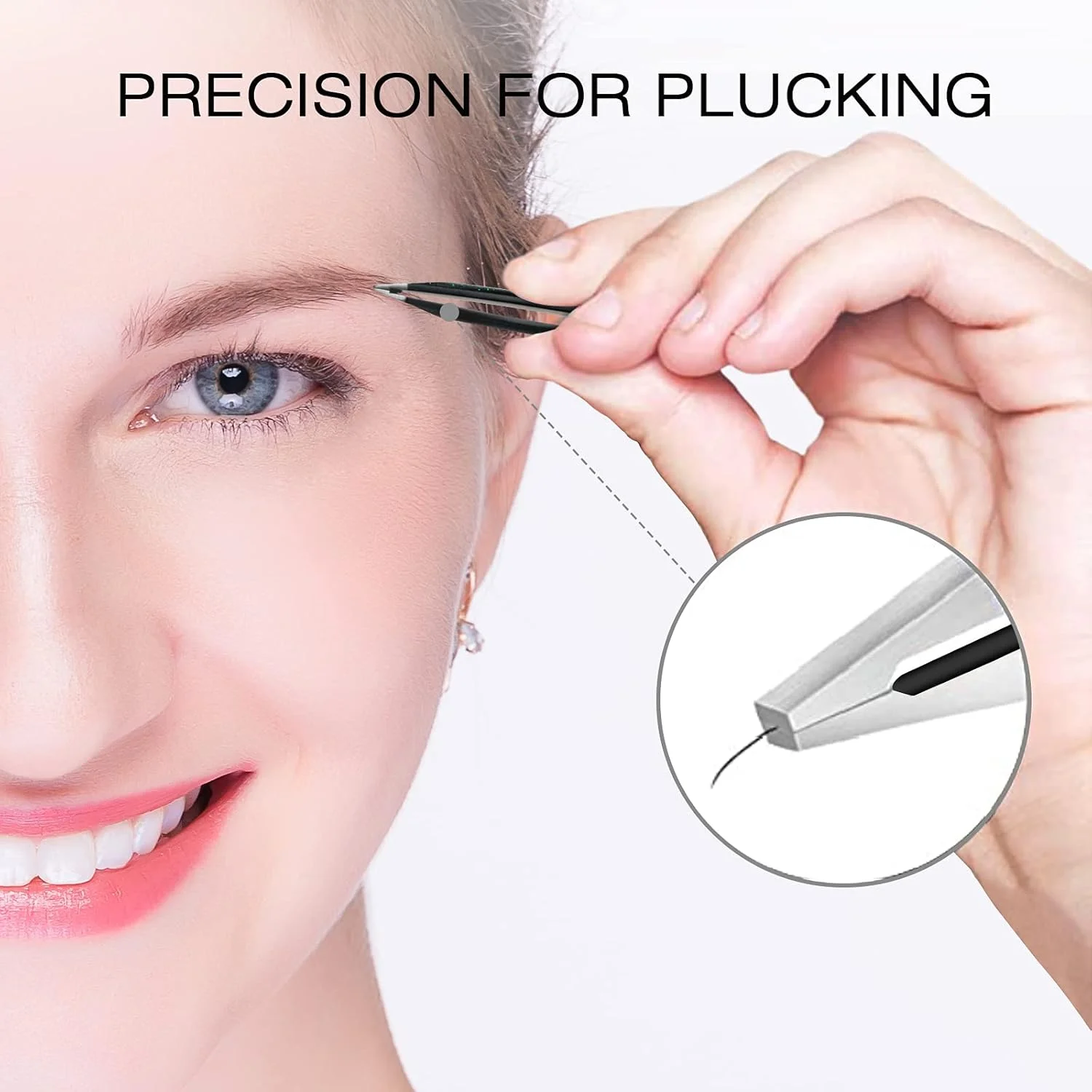 ست موچین ابرو Gemice با کیف (4 عددی) موچین نوک بهبود یافته، موچین ابرو حرفه ای با روکش ضد لغزش، موچین های صیقلی ست موچین ابرو Gemice با کیف (4 عددی) موچین نوک بهبود یافته، موچین ابرو حرفه ای با روکش ضد لغزش، موچین های صیقلی