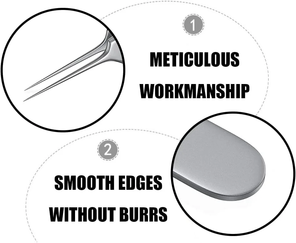 موچین های حرفه ای استخراج کننده کومدون، موچین های موی زیر پوستی فولادی ضد زنگ، از بین برنده جوش های سرسیاه، موچین های نوک تیز برای آکنه موچین های حرفه ای استخراج کننده کومدون، موچین های موی زیر پوستی فولادی ضد زنگ، از بین برنده جوش های سرسیاه، موچین های نوک تیز برای آکنه