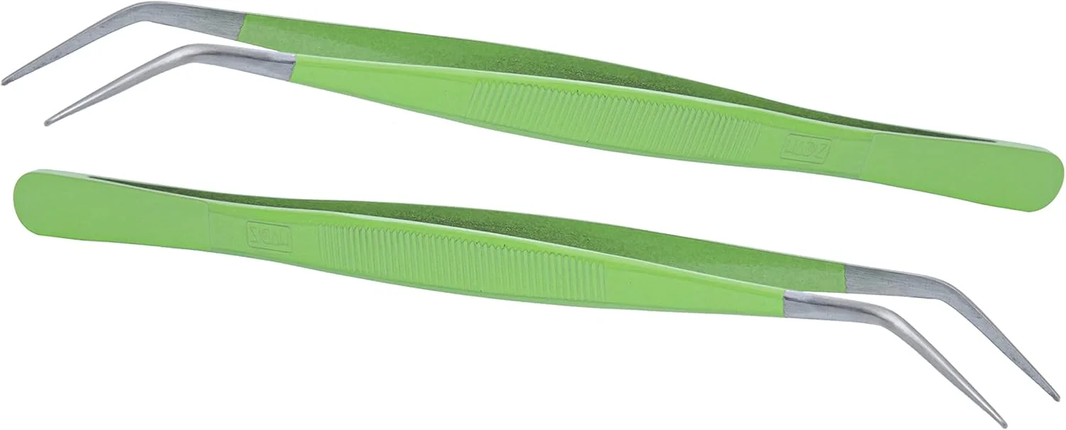 ست دو عددی موچین باغبانی استیل HADIZ با نوک خمیده برای باغبانی کاکتوس و گیاهان گوشتی (خمیده) ست دو عددی موچین باغبانی استیل HADIZ با نوک خمیده برای باغبانی کاکتوس و گیاهان گوشتی (خمیده)