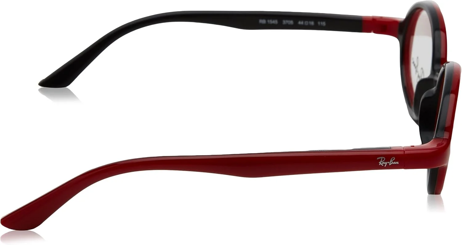 فریم عینک طبی ری بن مدل RY1545 3705-42 - قرمز روی مشکی لاستیکی RY1545-3705-42