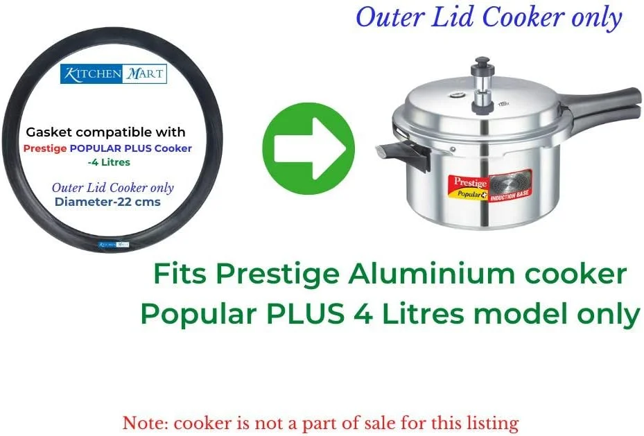 واشر Kitchen Mart سازگار با زودپز پرستیژ مدل Popular Plus (۴ لیتر) واشر Kitchen Mart سازگار با زودپز پرستیژ مدل Popular Plus (۴ لیتر)