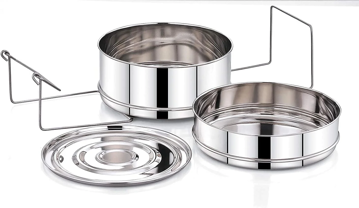 ست جداکننده پخت و پز اکسپرسو استیل ضد زنگ برای زودپز پرستیژ درب بیرونی (۵ لیتر)