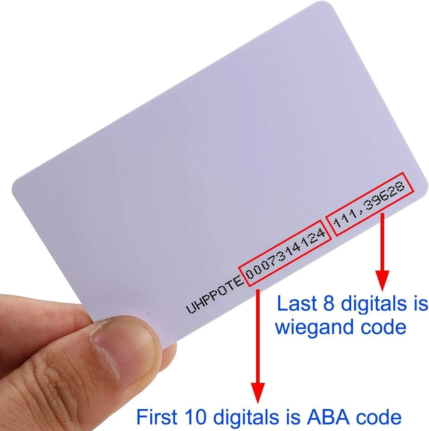 کارت هوشمند مجاورتی RFID بدون تماس UHPPOTE 125kHz با ضخامت 0.8 میلی متر برای سیستم کنترل دسترسی و حضور و غیاب (فقط خواندنی، بسته 100 عددی) کارت هوشمند مجاورتی RFID بدون تماس UHPPOTE 125kHz با ضخامت 0.8 میلی متر برای سیستم کنترل دسترسی و حضور و غیاب (فقط خواندنی، بسته 100 عددی)