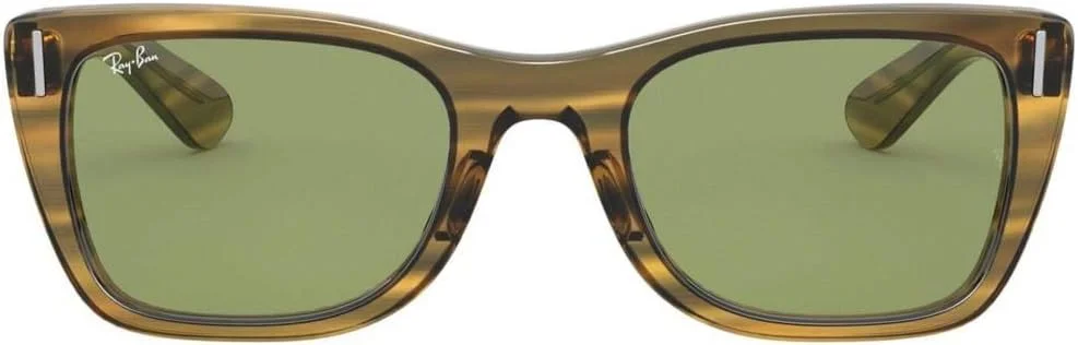 عینک آفتابی унисекс Ray-Ban Caribbean، لاک پشتی/سبز کلاسیک، خاکستری/سبز، 0Rb2248، 0Rb2248-13134E-52، 52