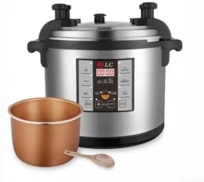 دیگ زودپز برقی DLC با ظرفیت 17 لیتر و توان 1950 وات مدل DLC-38911-17 نقره ای/مشکی