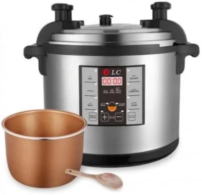دیگ زودپز برقی DLC با ظرفیت 17 لیتر و توان 1950 وات مدل DLC-38911-17 نقره ای/مشکی