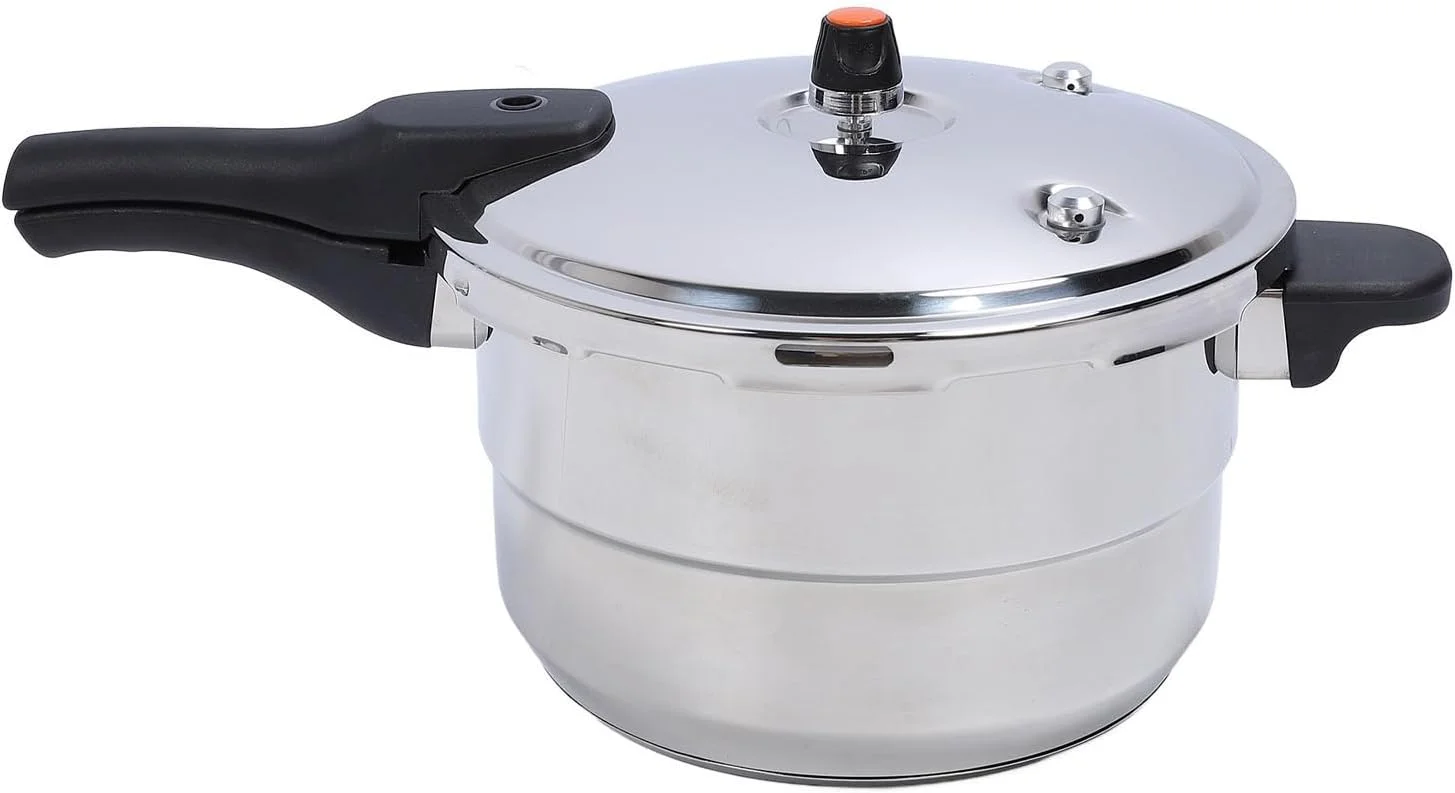 زودپز حرفه ای Luocute با ظرفیت بالا، پخت سریع و یکنواخت، استیل ضد زنگ 304، زودپز چند منظوره برای آشپزخانه منزل (8 لیتر)