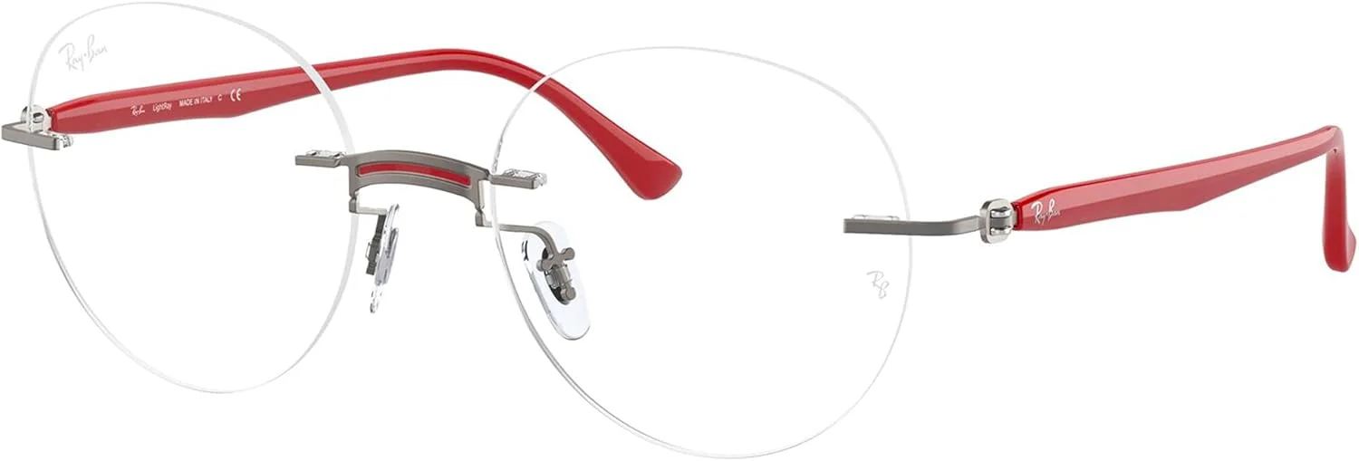 فریم عینک طبی گرد Ray-Ban Rx8768 تیتانیومی