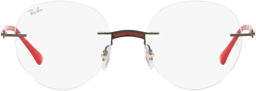 فریم عینک طبی گرد Ray-Ban Rx8768 تیتانیومی